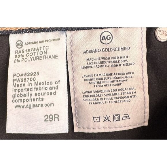 Adriano Goldschmied Mari Womens Jeans Sz 29 High Rise Straight Stretch Dark Wash - Picture 6 of 6